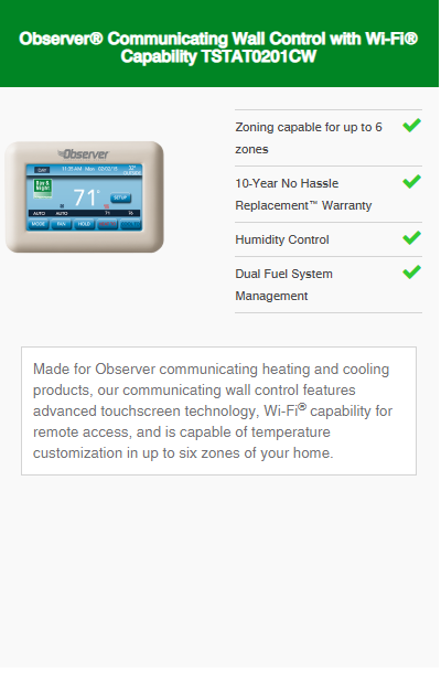 Heating and Cooling Thermostats 2